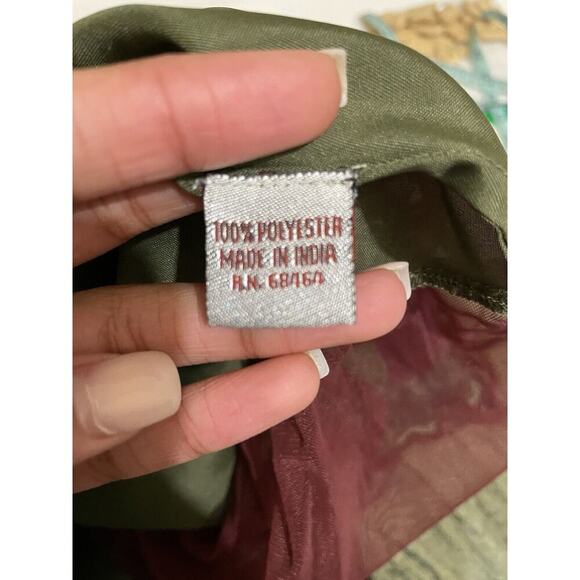 Vtg Chez Vous De France Maxi Boho peasant tiered Skirt 12 Y2K Fairy Goth Goblin - Picture 3 of 6